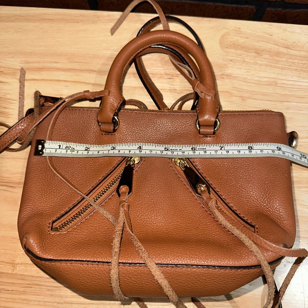 Rebecca Minkoff Micro Moro Soft Brown Leather Satchel/Crossbody - Picture 4 of 9